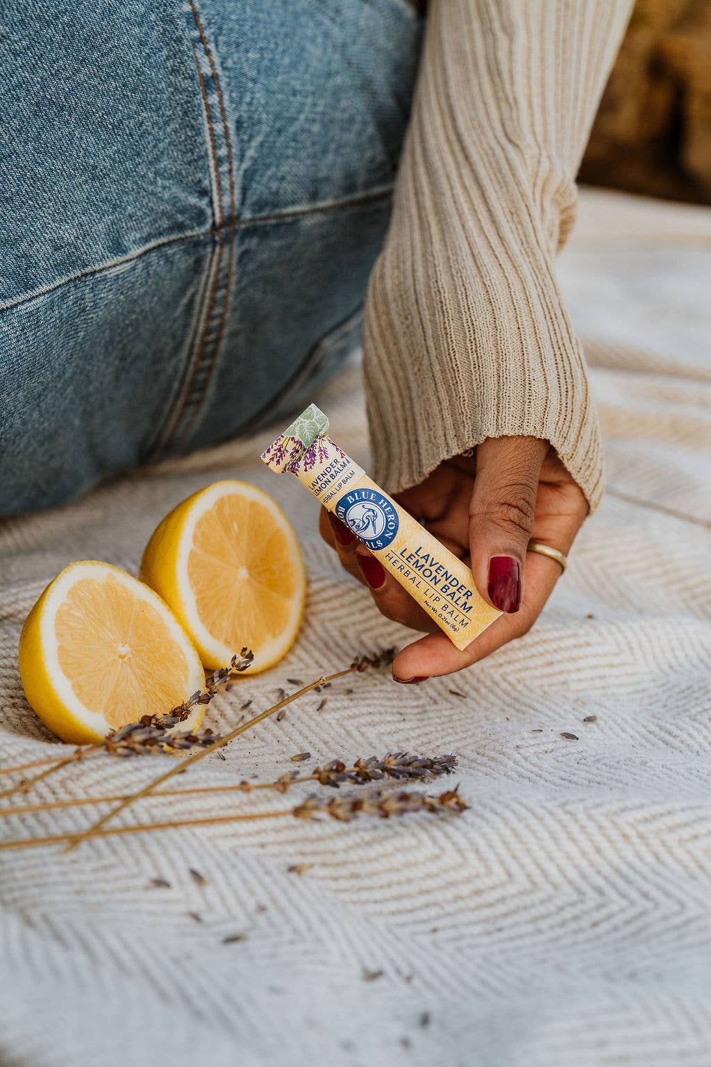 Herbal Lip Balm -  Lavender Lemon Balm