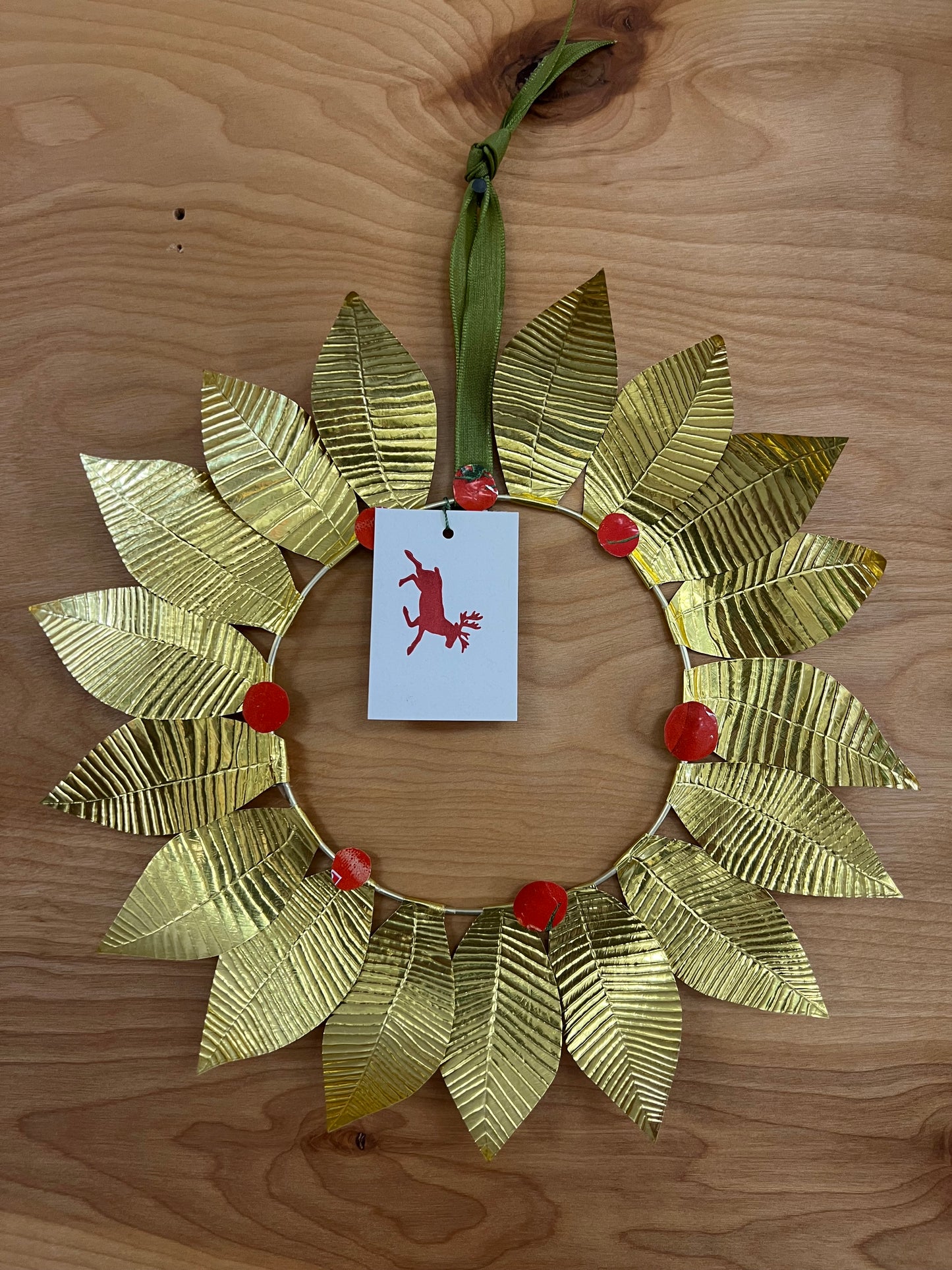 Gold Tin Wreath