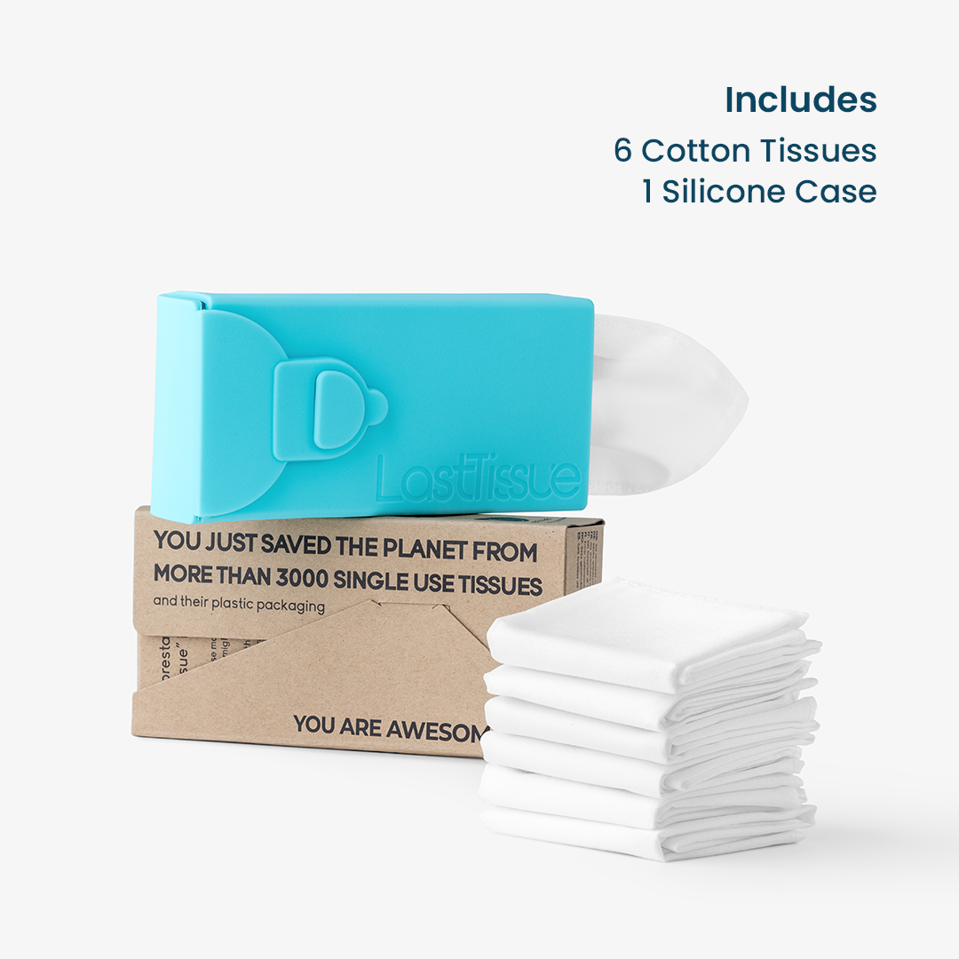 LastTissue - Reusable Organic Cotton Tissue Pack