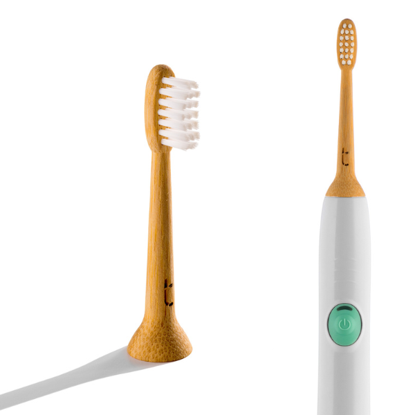 Solid Bamboo Electric Toothbrush Head